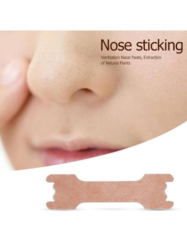 100 Tiras Nasales MIBICIRI Anti Ronquidos 55x16mm