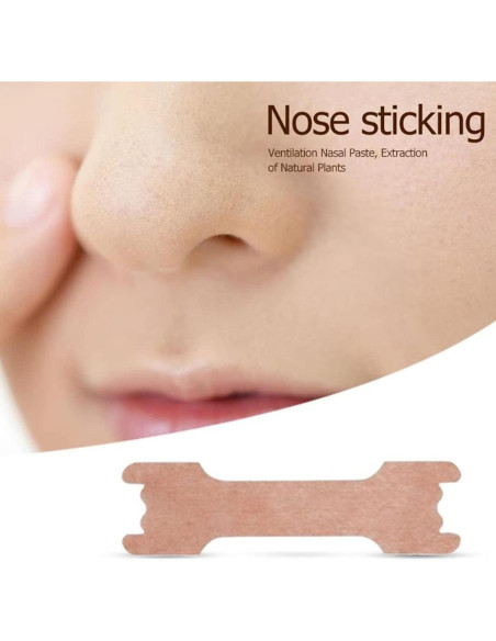 100 Tiras Nasales MIBICIRI Anti Ronquidos 55x16mm