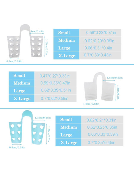 Dilatador Nasal Reutilizable MYMULIKE 4 Tamaños Antisnoring