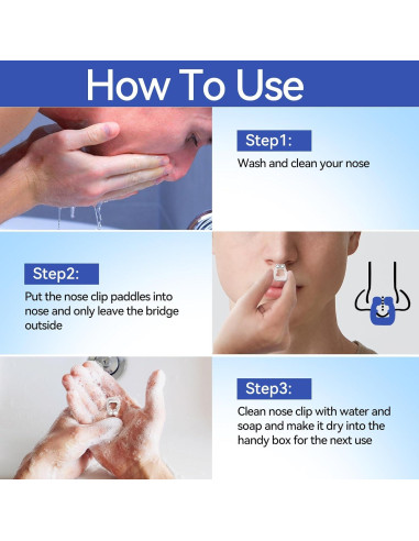 Clip Nasal Anti Ronquidos Anngola - 10 Paquetes Efectivos