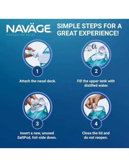 Kit de Irrigación Nasal Navage con 30 Cápsulas de Sal