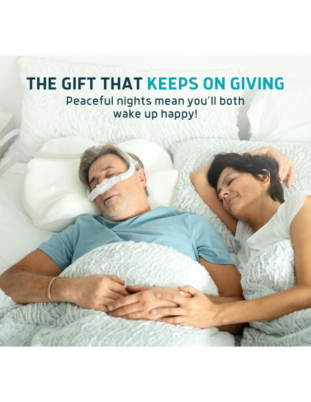 Almohada CPAP Lunderg Ajustable con 2 Fundas - Espuma Viscoelástica