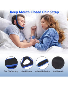 Correa para Barbilla Anti Ronquidos Sviiolnnr Transpirable 2