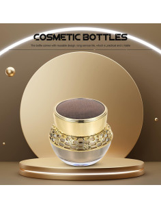 Botella de crema FRCOLOR 30g Dorada Recargable Mini 2