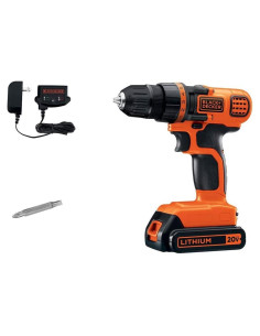 Taladro Atornillador Inalámbrico BLACK+DECKER 20V MAX LED