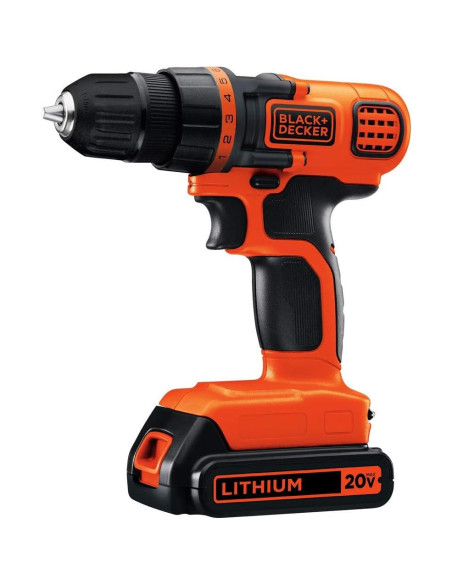 Taladro Atornillador Inalámbrico BLACK+DECKER 20V MAX LED