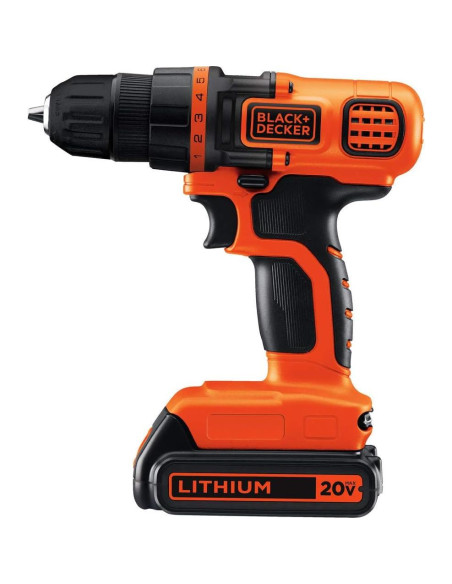 Taladro Atornillador Inalámbrico BLACK+DECKER 20V MAX LED