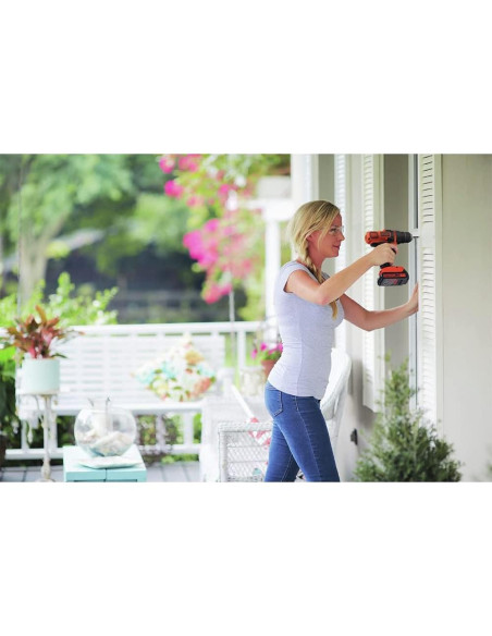 Taladro Atornillador Inalámbrico BLACK+DECKER 20V MAX LED