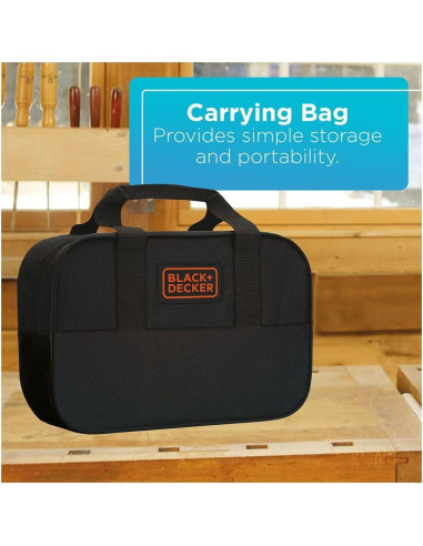 Taladro Inalámbrico BLACK+DECKER 8V MAX + 54 Herramientas