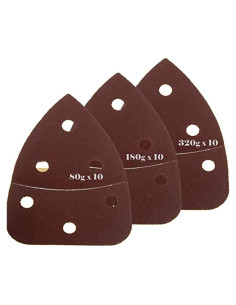 30 Lijas de Detalle MultiToolPro 9.84x13.97 cm Granos Variados