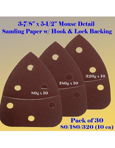 30 Lijas de Detalle MultiToolPro 9.84x13.97 cm Granos Variados 2