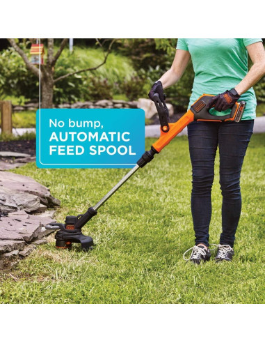 Cortadora de Hilo BLACK+DECKER 20V 12" Multicolor LST522E1AEV