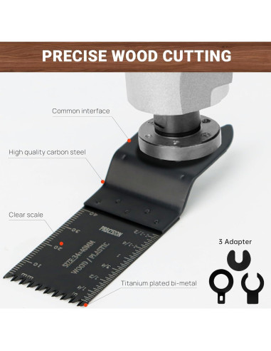 Juego de 159 Piezas Hoja de Sierra Oscilante PETOX