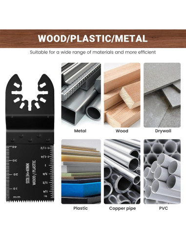 Juego de 159 Piezas Hoja de Sierra Oscilante PETOX