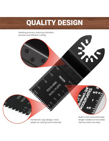 Juego de 159 Piezas Hoja de Sierra Oscilante PETOX