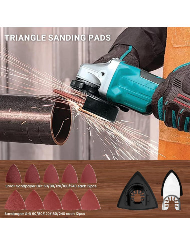 Juego de 159 Piezas Hoja de Sierra Oscilante PETOX