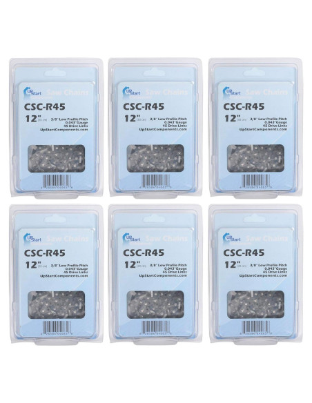 Paquete de 6 Cadenas de Sierra 30.48 cm UpStart para Black & Decker