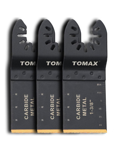 3 Hojas de Sierra Oscilante TOMAX Carburo 34mm
