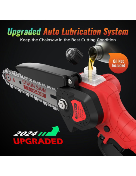 Mini Motosierra SOUSKY 6" Inalámbrica 24V 2000mAh