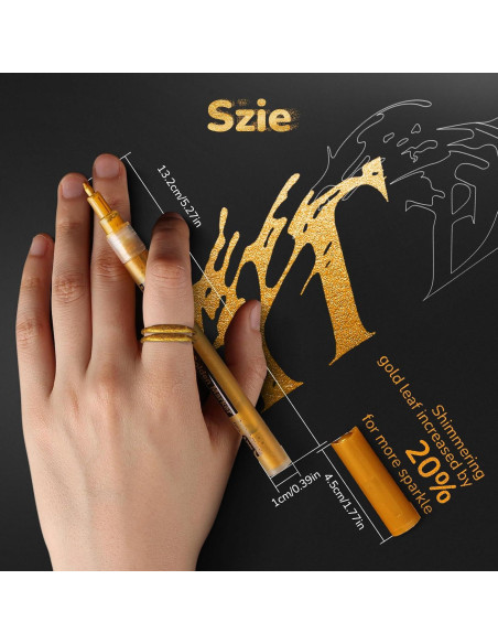 Marcadores de Pintura Acrílica Dorada HOTU - 5 Unidades 0.7mm Marcadores de Pintura Acrílica Dorada HOTU - 5 Unidades 0.7mm