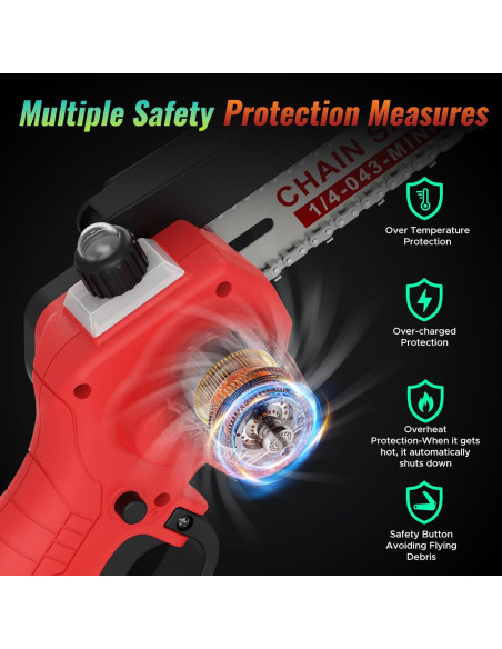 Mini Motosierra SOUSKY 6" Inalámbrica 24V 2000mAh