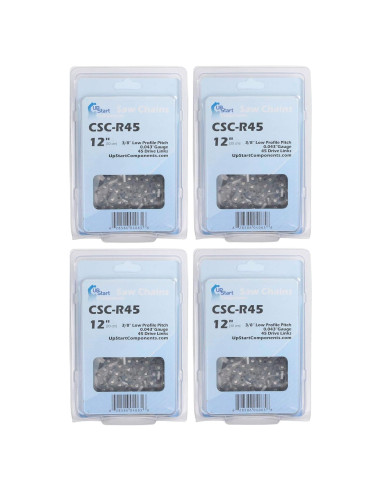 Paquete de 4 Cadenas de Motosierra 30.48 cm UpStart para Black & Decker