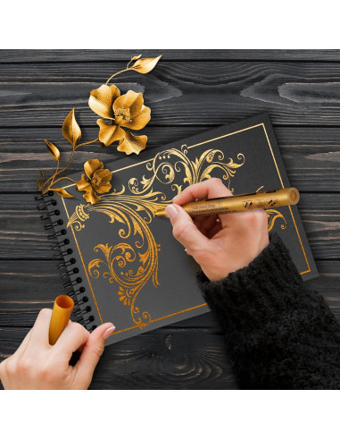 Marcadores de Pintura Acrílica Dorada HOTU - 5 Unidades 0.7mm