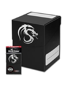 Caja para Mazos BCW Negra 100 Cartas TCG con Divisor