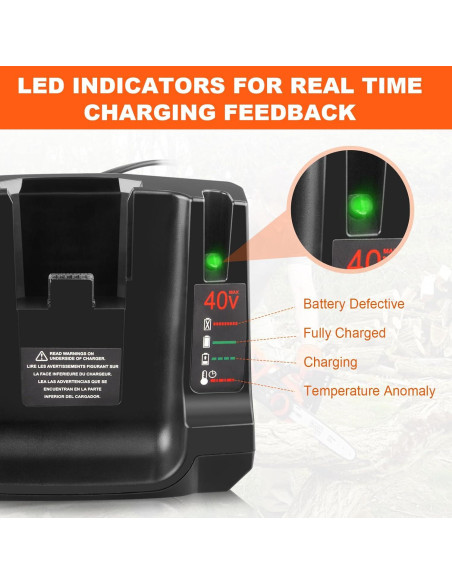 Batería de Litio 40V LBX2040 y Cargador Black and Decker