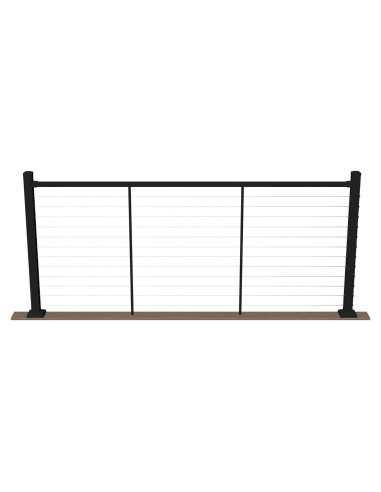 Kit Riel Superior Aluminio Deckorators 243.84 cm 106.68 cm