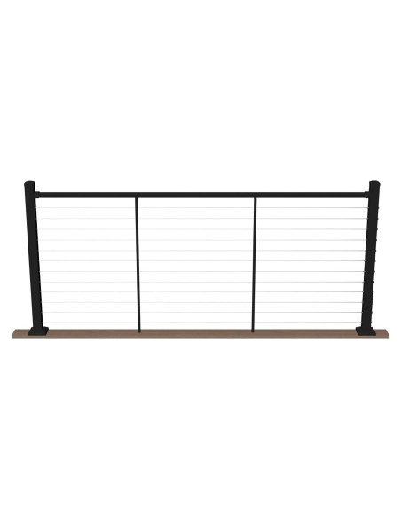 Kit Riel Superior Aluminio Deckorators 243.84 cm 106.68 cm