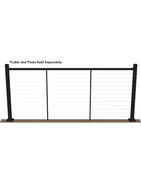 Kit Riel Superior Aluminio Deckorators 243.84 cm 106.68 cm