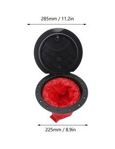 Kit de Placa de Cubierta Negra Yuecoom 11.2" para Kayak 2