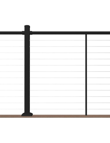 Kit Riel Superior Aluminio Deckorators 243.84 cm 106.68 cm