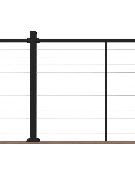 Kit Riel Superior Aluminio Deckorators 243.84 cm 106.68 cm