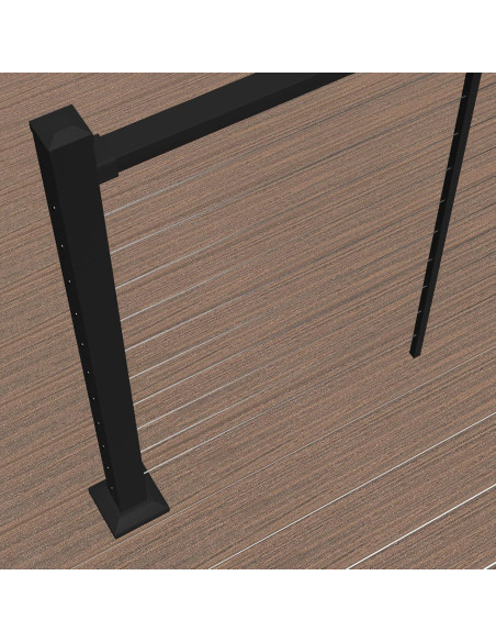 Kit Riel Superior Aluminio Deckorators 243.84 cm 106.68 cm