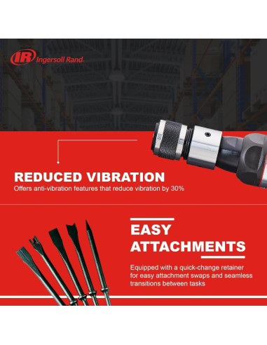 Martillo Neumático Ingersoll Rand 123MAXK 3,530 BPM 5 Cinceles