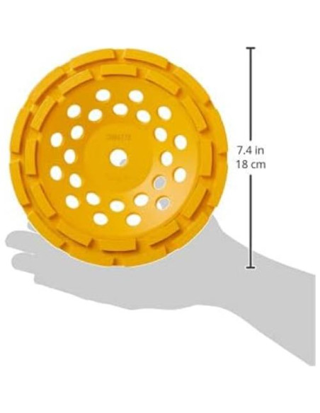 Rueda de Esmerilado DEWALT DW4775 7" Doble Fila Diamante