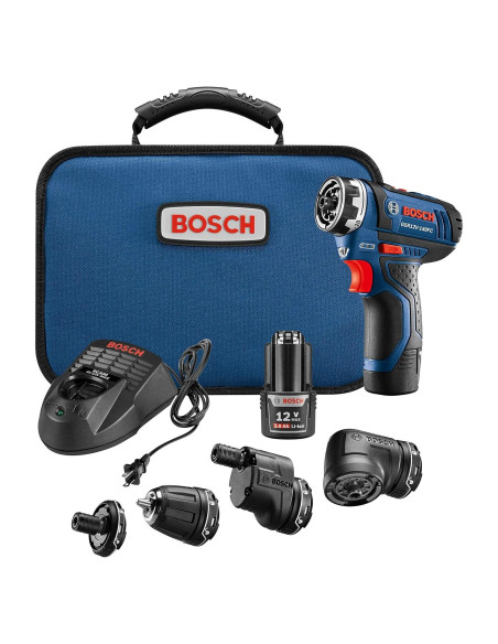 Taladro Atornillador BOSCH GSR12V-140FCB22 12V Flexiclick 5-en-1