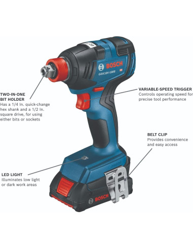 Kit Combo Bosch GXL18V-240B22 2 Herramientas 18V Sin Escobillas