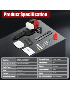 Martillo Demoledor ADXKIM 52CC 1900W para Concreto 2