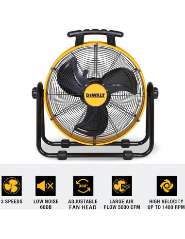 Ventilador Industrial DEWALT DXF2042 20" Ajustable