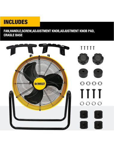 Ventilador Industrial DEWALT DXF2042 20" Ajustable