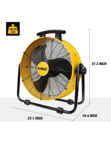 Ventilador Industrial DEWALT DXF2042 20" Ajustable