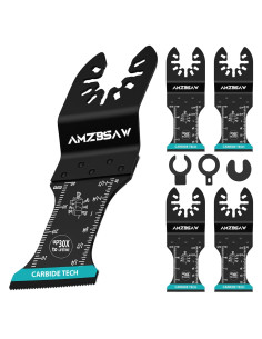 5 Piezas Hojas Oscilantes Carburo AMZBSAW 3,49 cm Multiuso