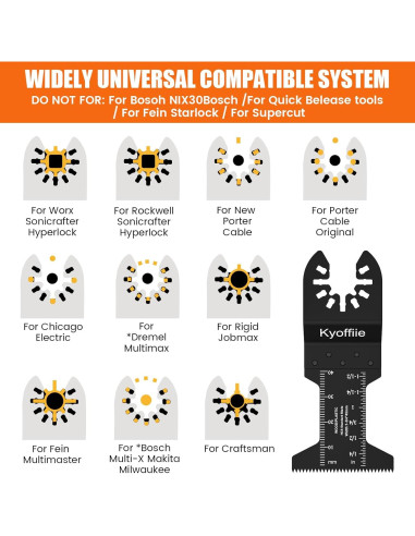 100 Piezas Cuchillas Oscilantes Kyoffiie 4,45 cm Madera Plástico