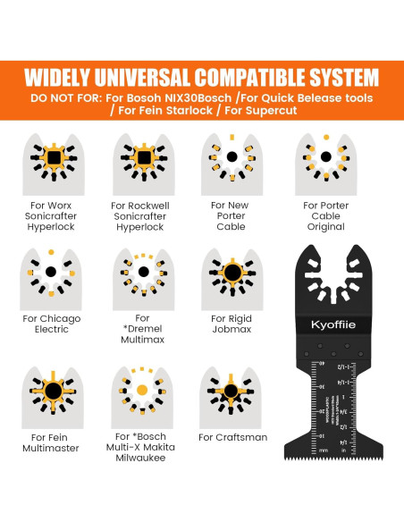 100 Piezas Cuchillas Oscilantes Kyoffiie 4,45 cm Madera Plástico
