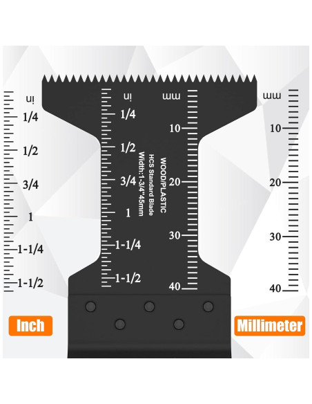 100 Piezas Cuchillas Oscilantes Kyoffiie 4,45 cm Madera Plástico