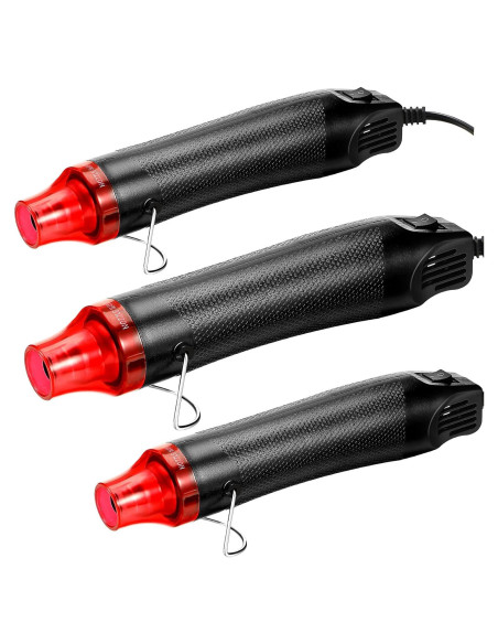 3 Mini Pistolas de Calor 300W Cunno para Manualidades DIY