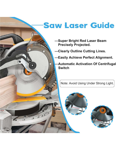 Guía láser Vida Verde para sierra ingletadora recargable